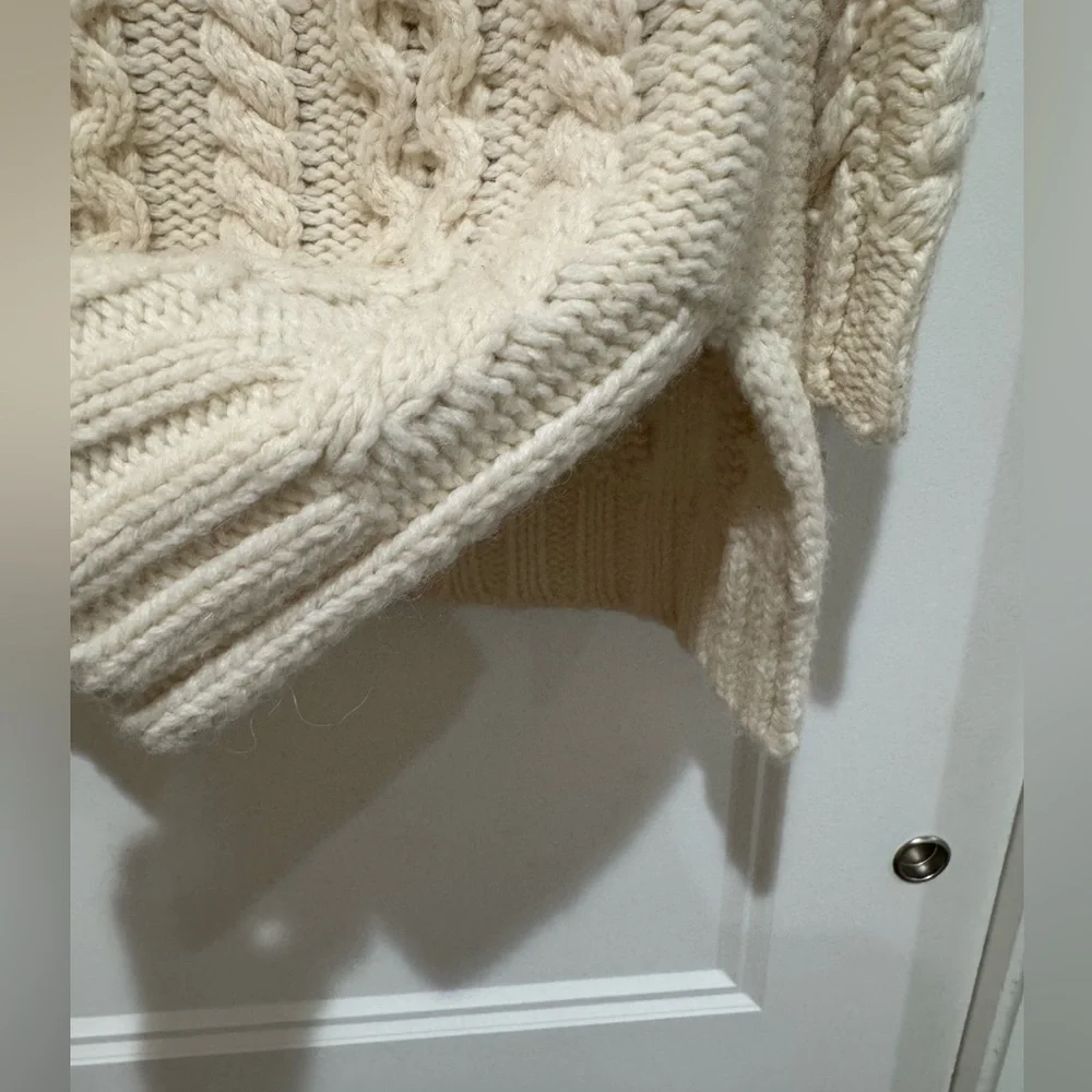 Boden Cable Knit Tunic Fisherman Sweater